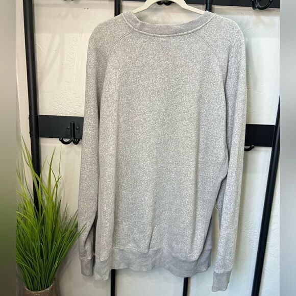 New Era sweatshirt pullover crew neck grey neon size 2XL - Picture 4 of 14